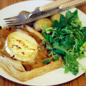 Beer Braised Onion and Goats Cheese Tart Beer Braised Onion and Goats Cheese Tart
