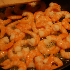 Summer Prawns with a Raw Courgette Salad Summer Prawns with a Raw Courgette Salad