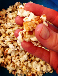 Cheese and marmite popcorn