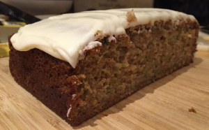 Courgette, lime, and pineapple cake