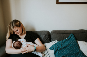 Breastfeeding my son